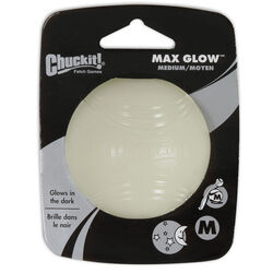 Chuckit! Max Glow White Rubber Dog Toy Medium 1