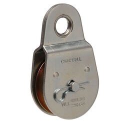 Campbell Chain 2 in. D Zinc Plated Steel Fixed Eye Single Sheave Rigid Eye Pulley