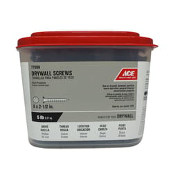 Ace No. 8 S X 2-1/2 in. L Phillips Drywall Screws 5 lb 560 pk