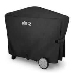 Weber Black Grill Cover For Q2000 series with cart and Q3000 Series Grills