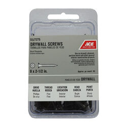 Ace No. 8 S X 2-1/2 in. L Phillips Drywall Screws 50 pk