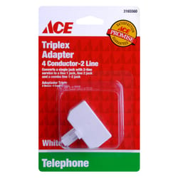 Ace 0 ft. L White Modular Telephone Line Cable