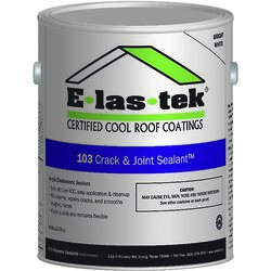 E-las-tek Smooth White Acrylic Elastomeric Roof Patch 1 gal