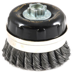 Forney 4 in. D X 5/8 in. S Knotted Steel Cup Brush 8500 rpm 1 pc