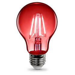 Feit Electric acre Filament A19 E26 (Medium) LED Bulb Red 30 Watt Equivalence 1 pk