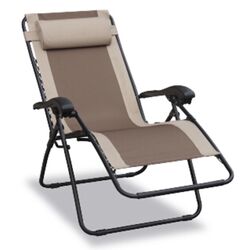 Living Accents Adjustable Taupe Zero Gravity Relaxer Chair