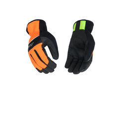 Kinco Men's Outdoor Hi-Viz Driver Gloves Green/Orange L 1 pk