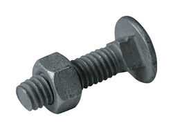 Yard Gard .709 in. H Galvanized Silver Steel Carriage Bolts