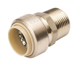 BK Products ProLine 3/4 in. Push T X 3/4 in. D MPT Brass Adapter