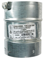 Selkirk Adjustable 4 in. D Galvanized Steel Universal Female Adapter