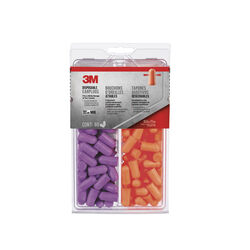 3M 32 dB Soft Foam Ear Plugs Orange/Purple 1 pair