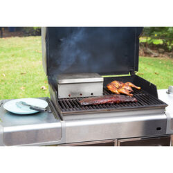 DiamondKingSmoker Grill Smoker Box Silver