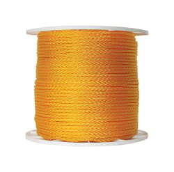 Wellington 1/4 in. D X 1000 ft. L Yellow Hollow Braided Poly Rope